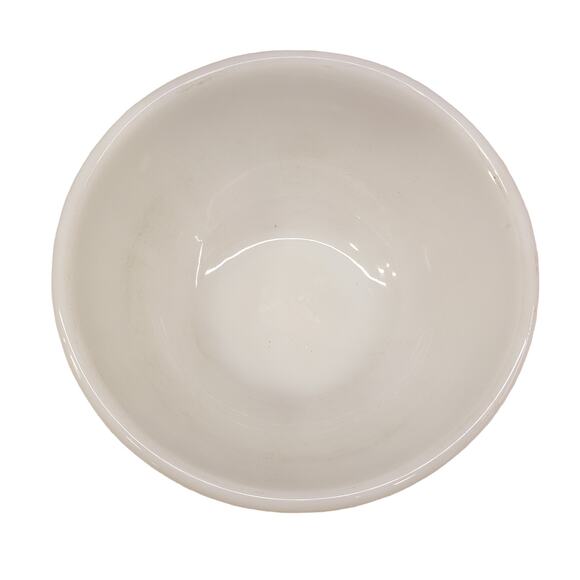 Vintage FIRE KING White SWIRL 7" Mixing Bowl 50s Milk Glass Anchor Hocking - Picture 3 of 9